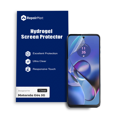 Motorola G64 5G Compatible Premium Hydrogel Screen Protector With Full Coverage Ultra HD